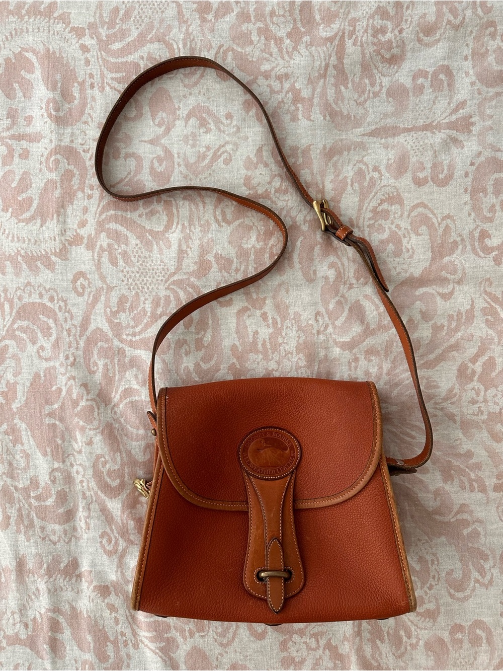 Dooney & Bourke Leather Crossbody Bag in Brown All Weather Leather